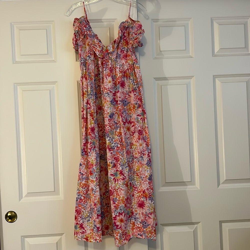 H&M Ruffle Top Midi Dress